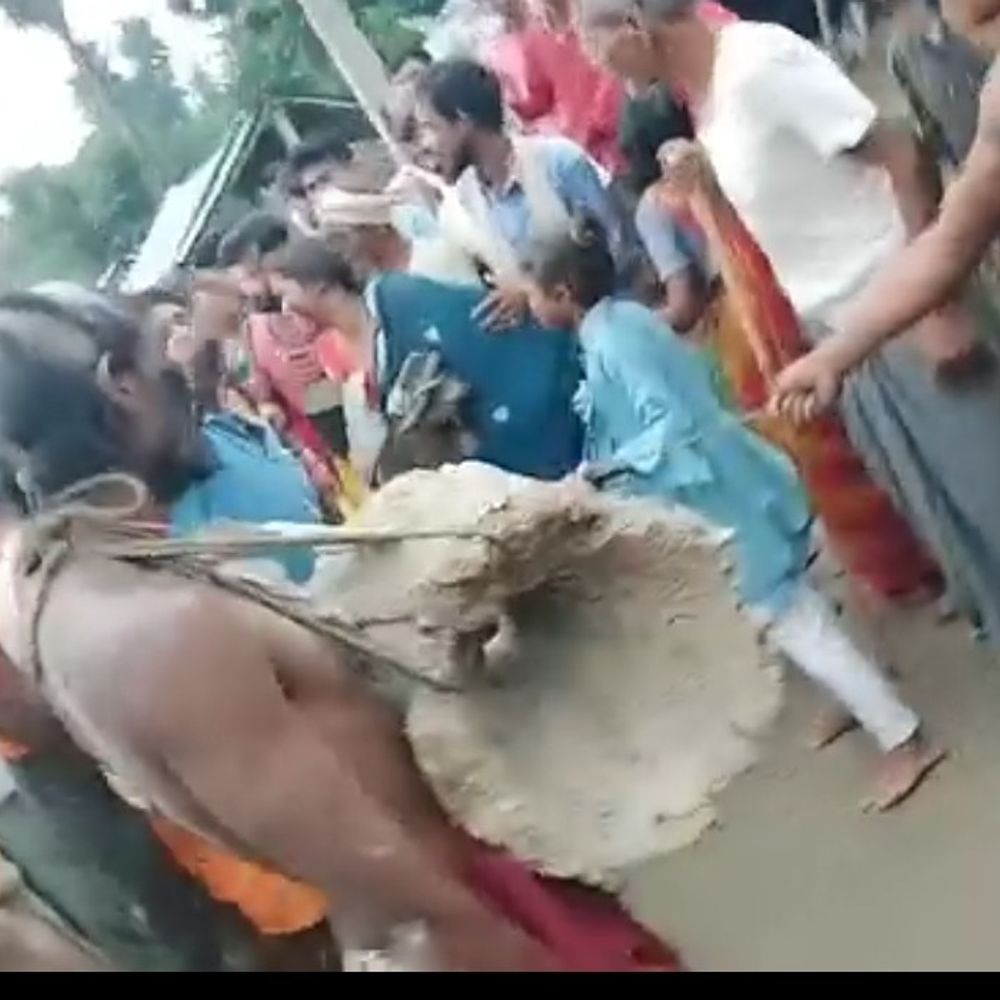कमरे में पकड़ाया प्रेमी जोड़ा, पंचायत बोली- बांधकर मारो:कटिहार में भीड़ ने पोल से बांधकर पीटा, सिर मुंडवाया-कालिख पोती, जूतों की माला पहनाकर घुमाया