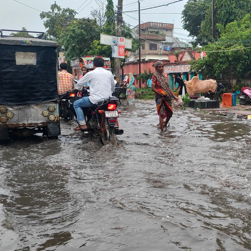 मधुबनी में मामूली बारिश ने खोली नगर परिषद की पोल:स्टेशन रोड समेत कई इलाके जलमग्न, नालियों की सफाई न होने से बढ़ी परेशानी