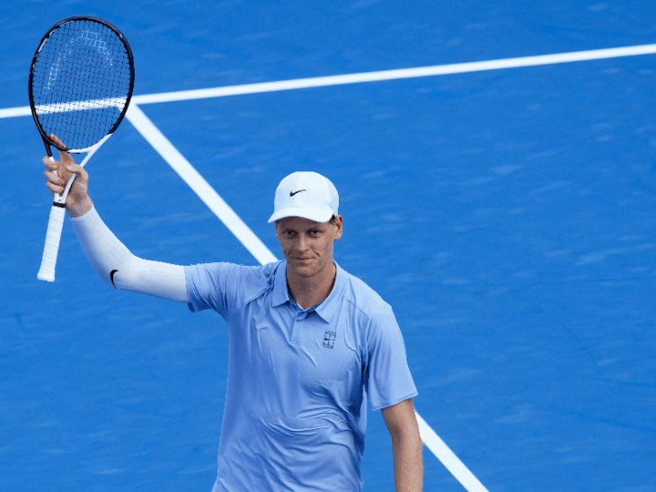 वर्ल्ड नंबर-1 सिनर सिनसिनाटी ओपन के फाइनल में:फ्रेंच क्वालिफायर एटमेन को दो सेट में हराया, खिताबी मुकाबले में अल्काराज से होगा सामना