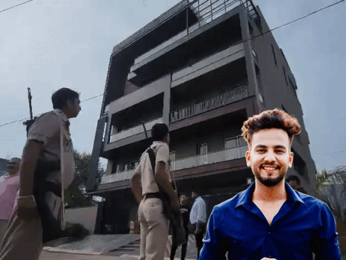 यूट्यूबर एल्विश यादव के घर पर 24 राउंड फायरिंग:गुरुग्राम में बाइक पर आए शूटर, मां घर पर थी; सिंगर फाजिलपुरिया पर हमले से जुड़े तार