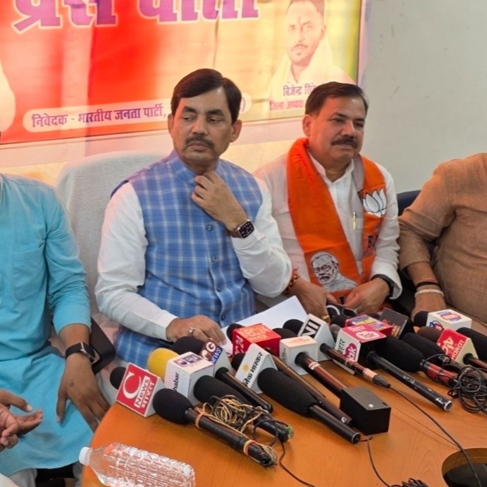 'राहुल गांधी और तेजस्वी यादव की यात्रा फ्लॉप':औरंगाबाद पहुंचे भाजपा राष्ट्रीय प्रवक्ता शाहनवाज, कहा- ये लोग जहां जाते वहां का नाम भी सही नहीं लेते