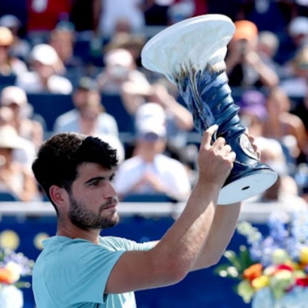 अल्काराज ने सिनसिनाटी मास्टर्स का खिताब जीता:इस टूर्नामेंट में उनका पहला खिताब है; सिनर चोट के कारण फाइनल से हटे