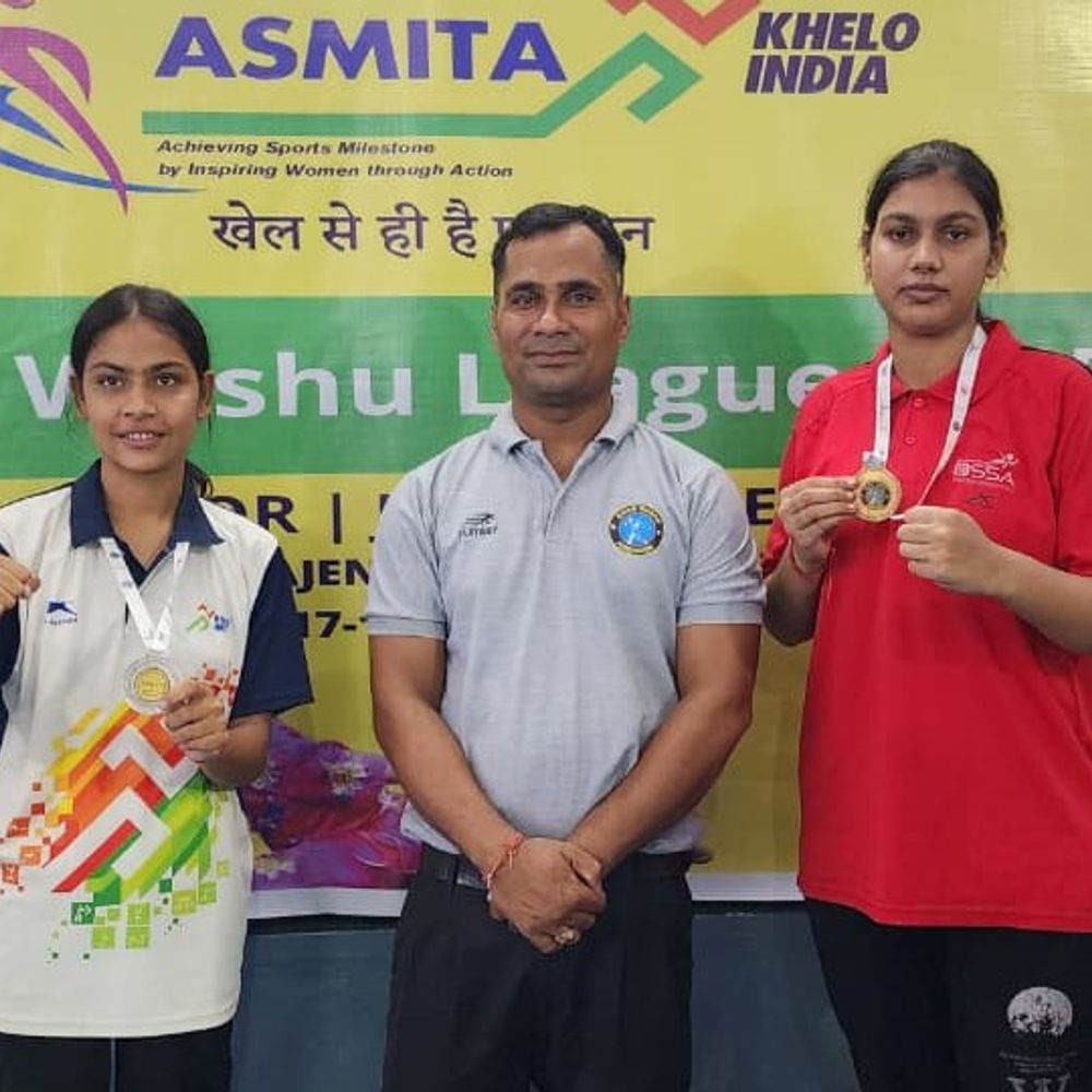 गोपालगंज की महिला खिलाड़ियों ने जीते गोल्ड-सिल्वर मेडल:पटना में खेलो इंडिया बिहार वूशु वूमेंस लीग का आयोजन