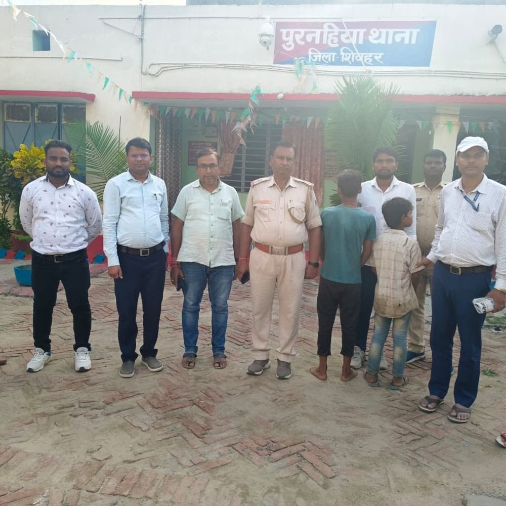 शिवहर में बाल श्रम के खिलाफ कार्रवाई:पूरनहिया प्रखंड में दो को राया मुक्त, आरोपी पर केस दर्ज