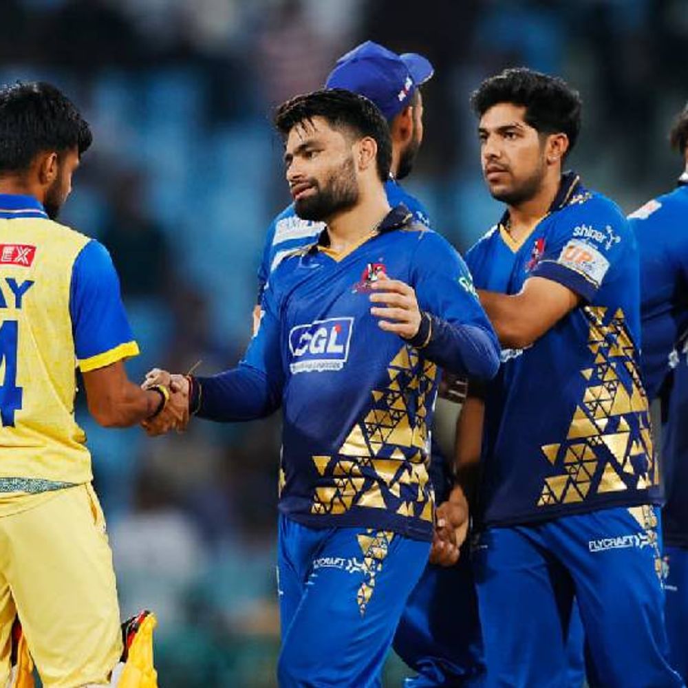 लखनऊ में यूपी T-20 लीग:मेरठ मावेरिक्स ने नोएडा किंग्स को 41 रन से हराया, टॉस जीतकर बॉलिंग कर रही लखनऊ