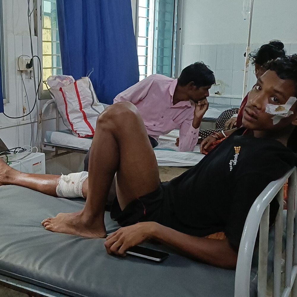 जमुई में 2 बाइक की भिड़ंत, 4 लोग घायल:शराब के नशे में था ड्राइवर, एक सदर अस्पताल रेफर