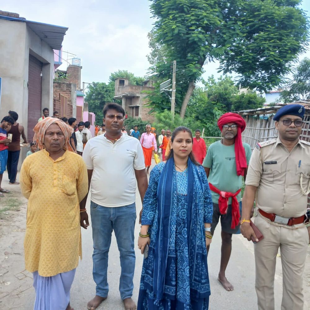 तरियानी से 1 सितंबर को निकलेगी कावड़ यात्रा:बीडीओ और थाना प्रभारी ने किया निरीक्षण, यात्रा अरेराज तक जाएगी