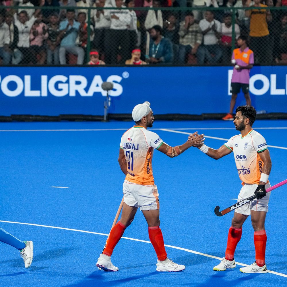 हॉकी एशिया कप में भारत ने लगातार तीसरा मैच जीता:कजाकिस्तान को 15-0 से हराया; अभिषेक के 4 गोल, जुगराज-सुखजीत ने भी हैट्रिक लगाई