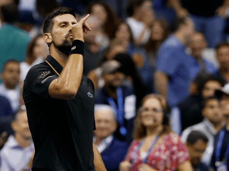 जोकोविच 14वीं बार US ओपन के सेमीफाइनल में पहुंचे:जिमी कोनर्स के रिकॉर्ड की बराबरी की, अब अल्काराज से होगा सामना