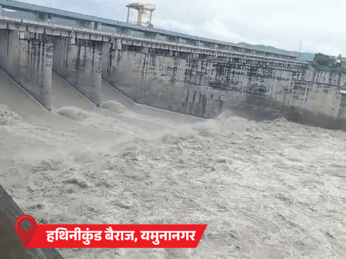 टांगरी ओवरफ्लो, मारकंडा डेंजर लेवल पार:बेगना उफान पर आई, नेशनल हाईवे डूबा; पंचकूला-मोरनी रोड धंसी