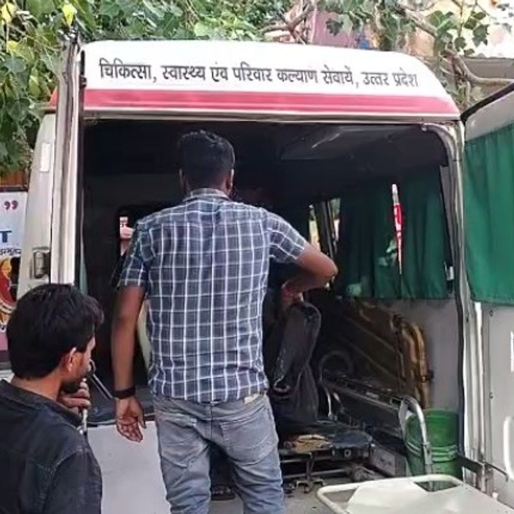 हाईटेंशन लाइन से ट्रक का टायर फटा:आंध्र प्रदेश का चालक हुआ गम्भीर रूप से घायल, आंतें बाहर निकलीं