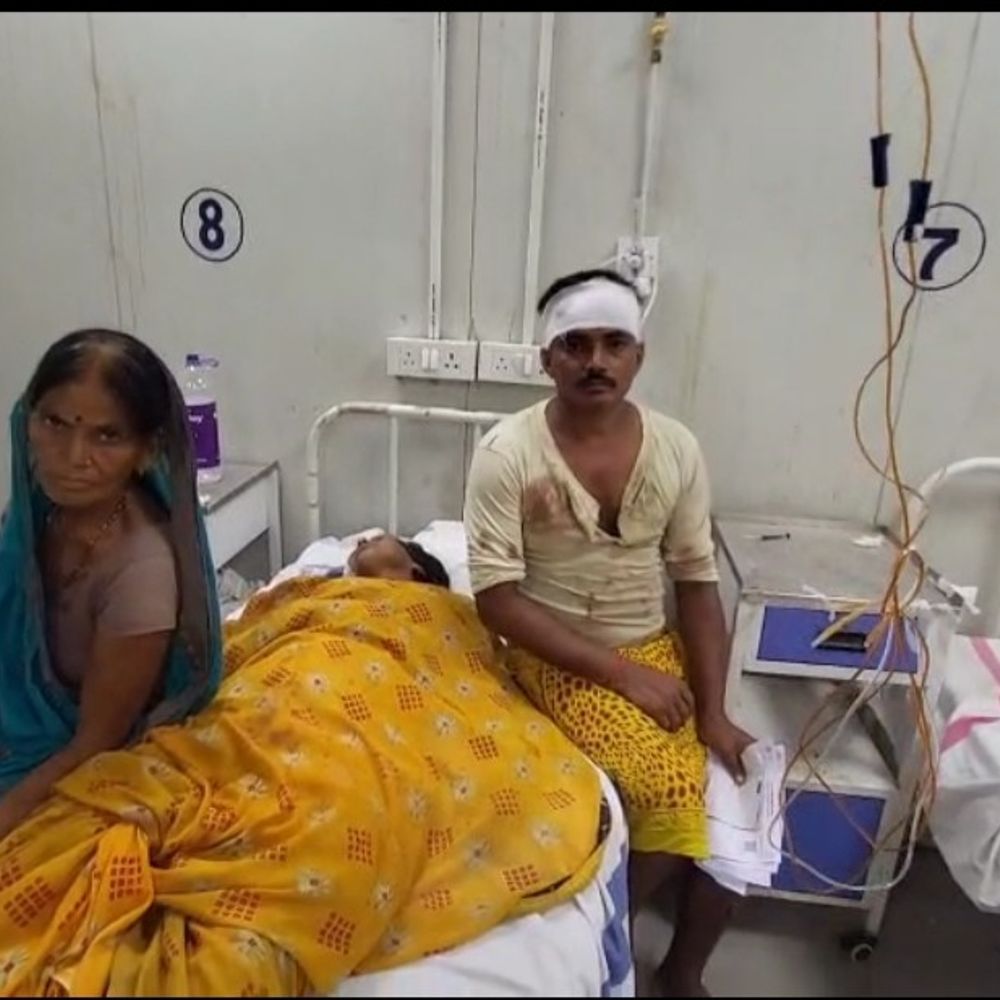 पूजा कर लौट रहे दंपती को पड़ोसी ने लाठी-डंडा मारा:जहानाबाद में शराबबंदी की सूचना देने के शक में मारपीट, सदर अस्पताल में भर्ती