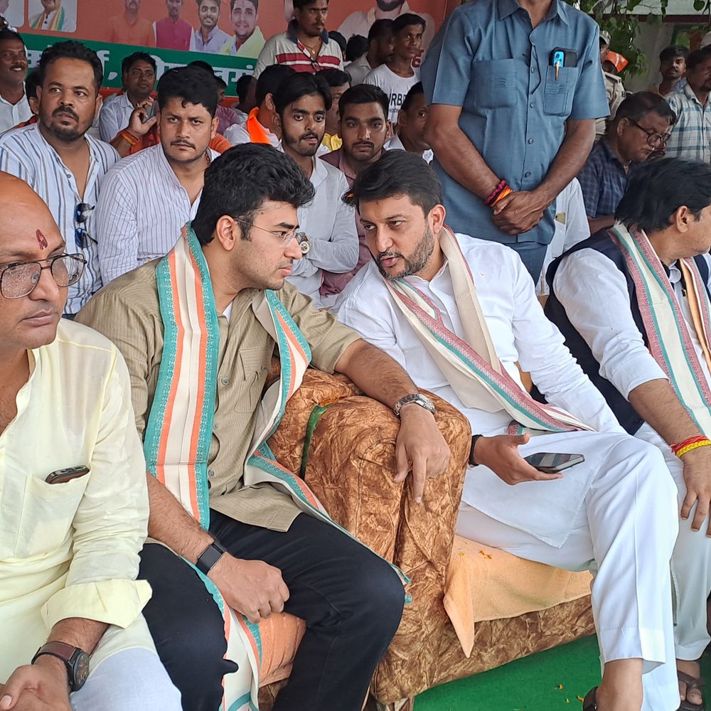 भाजपा युवा मोर्चा अध्यक्ष का गोपालगंज में शंखनाद:तेजस्वी सूर्या बोले- NDA बिहार की तस्वीर बदल रही, 50 लाख युवाओं को मिला रोजगार, अगले 5 साल में 1 करोड़ का लक्ष्य