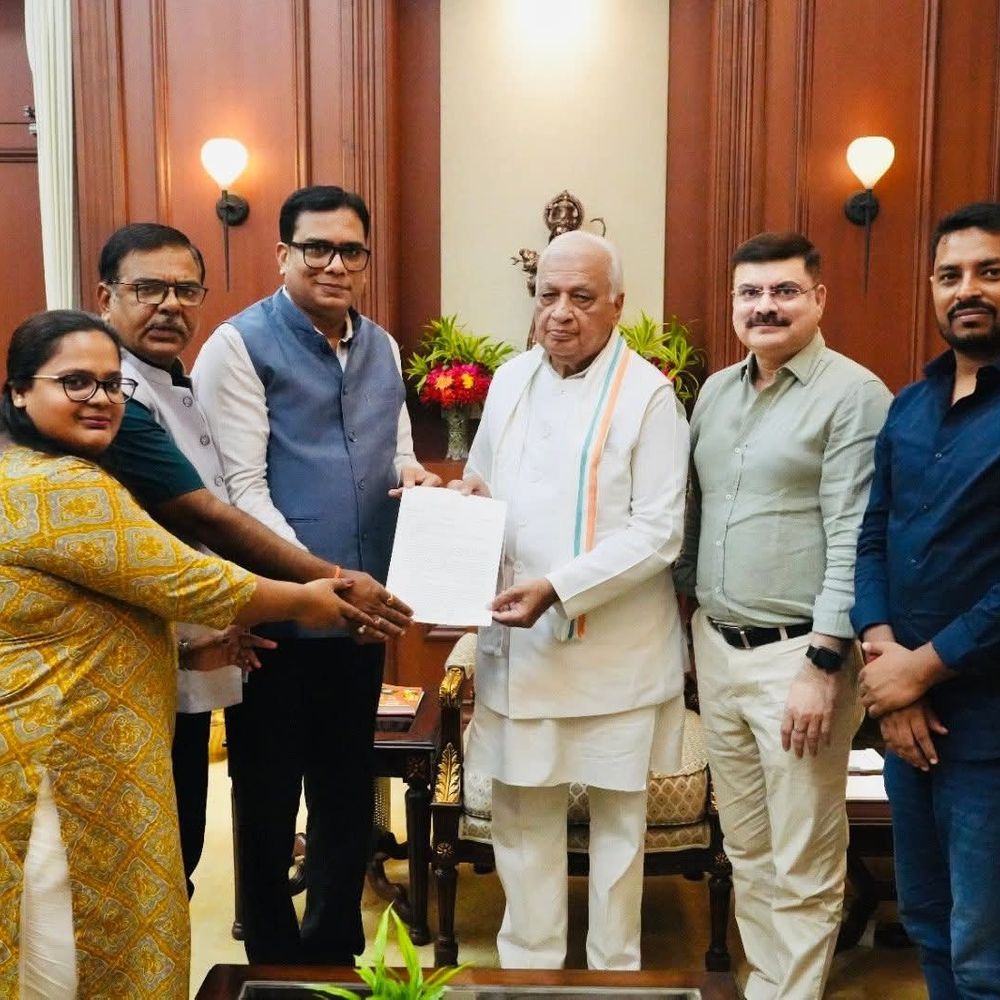 भूमिहार समाज ने राज्यपाल से मुलाकात की:बिहार के पहले सीएम डॉ. श्रीकृष्ण सिंह को भारत रत्न देने समेत 7 मांगें रखी