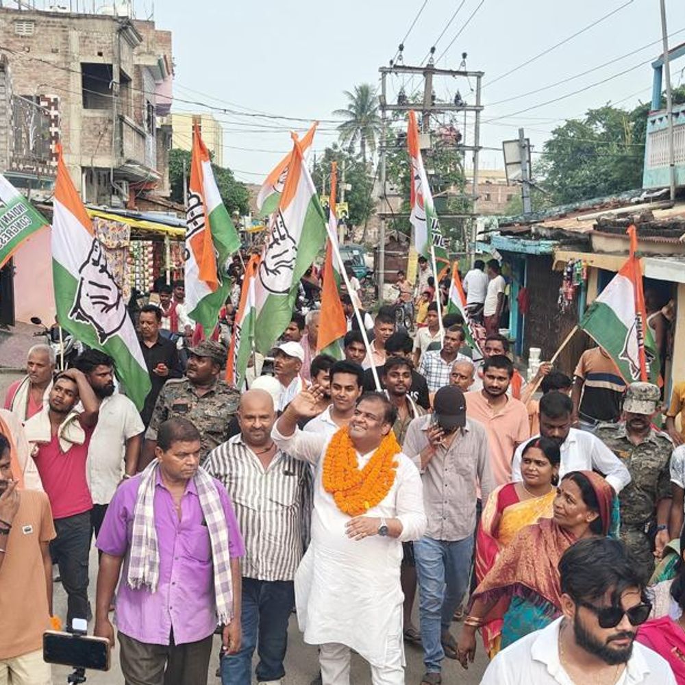 संदेश लेकर सड़कों पर उतरी कांग्रेस