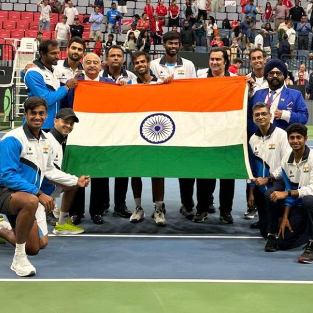 भारत ने डेविस कप में स्विट्जरलैंड को हराया:32 साल के बाद पहली बार यूरोपियन टीम को मात दी; सुमित ने हेनरी को हराया