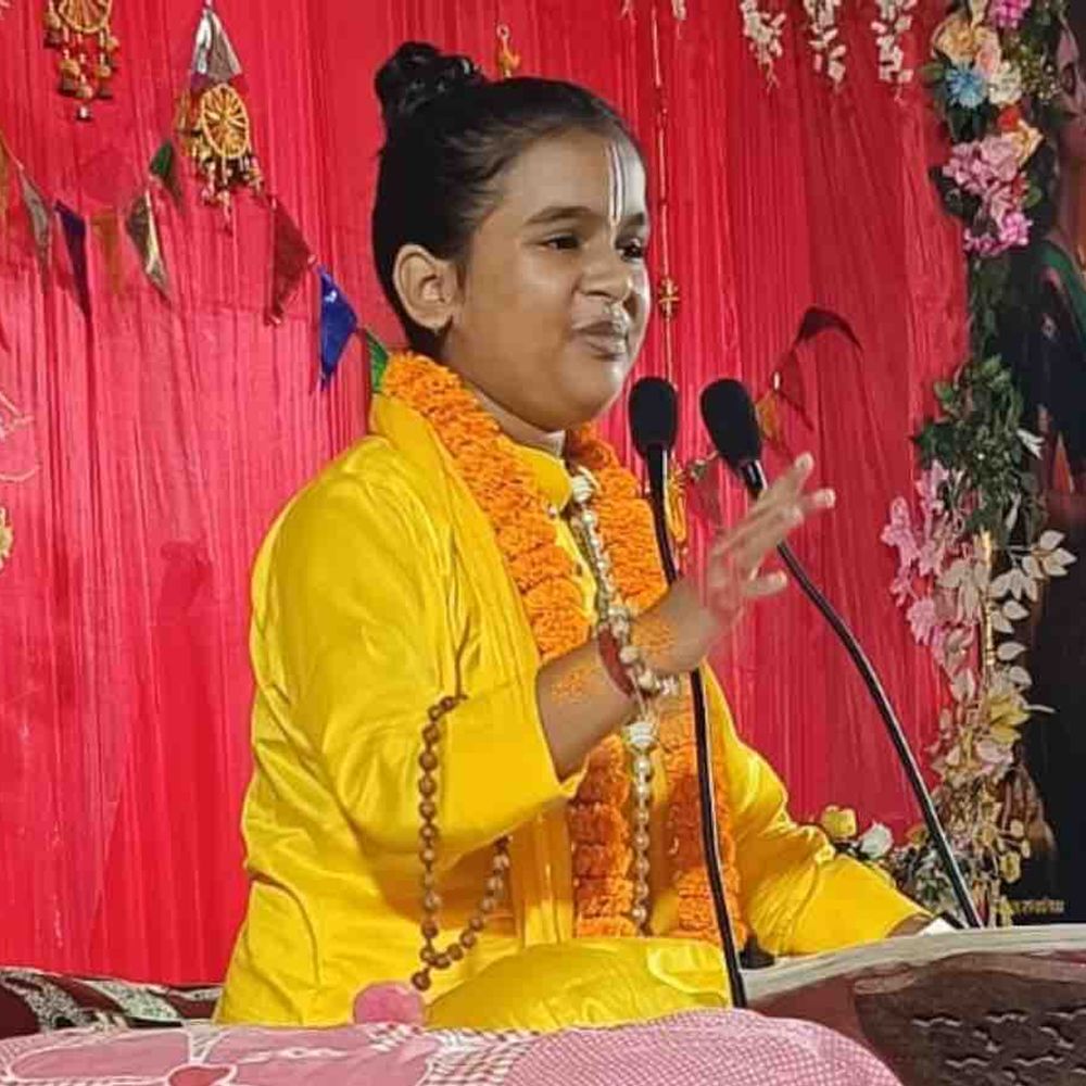 गोरखपुर में भागवत कथा का चौथा दिन:बाल व्यास श्वेतिमा ने सुनाई प्रह्लाद और वामन अवतार की कथा