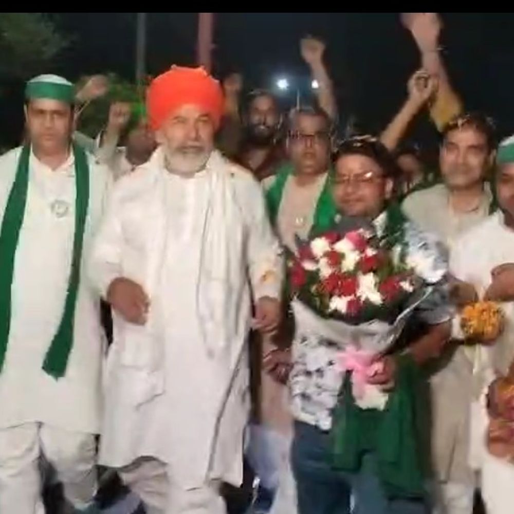 मिनी पाकिस्तान बयान पर राकेश टिकैत का हमला:मुजफ्फरनगर में बोले- अगर मुस्लिम धर्मगुरु कहते तो कार्रवाई होती, महाराज जी को ऐसे बयान नहीं देने चाहिए