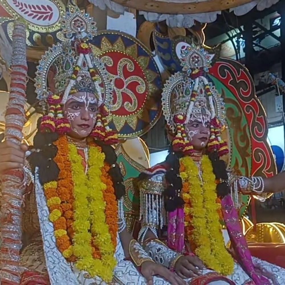भदोही में निकली श्रीराम बारात:जगह-जगह आरती और स्वागत, रामलीला मैदान में चारों भाइयों का हुआ विवाह