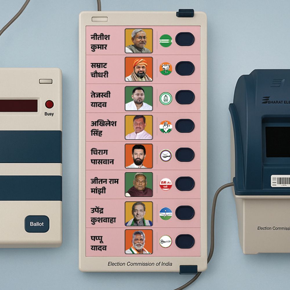 EVM पर अब कैंडिडेट्स के रंगीन फोटो लगेंगे:नाम भी बड़े अक्षरों में लिखा जाएगा, ताकि वोटर आसानी से पढ़ सकें; बिहार चुनाव से शुरुआत