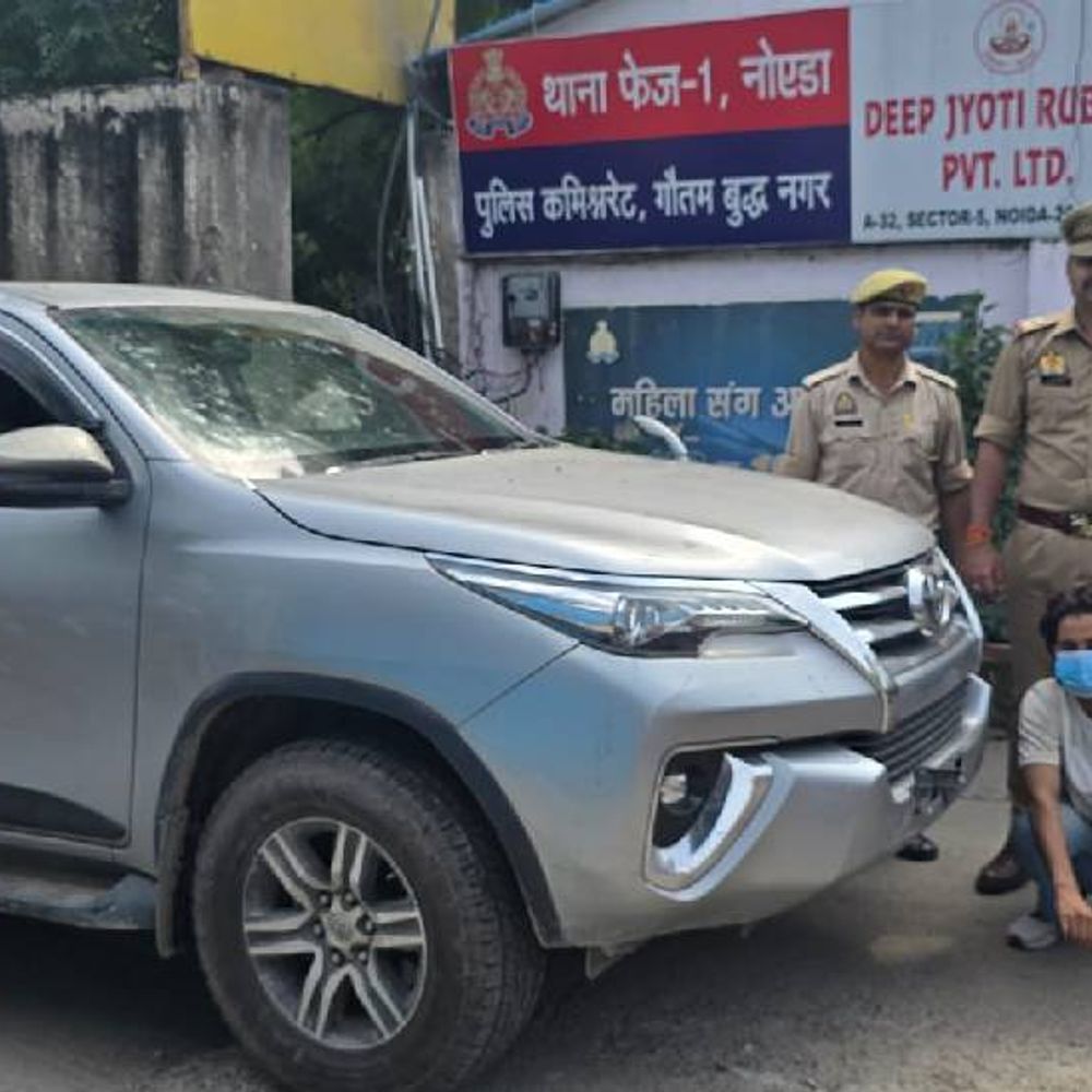 शौक पूरा करने के लिए चोरी करता लग्जरी कार:नोएडा पुलिस से बोला," ड्राइविंग से मन भरने पर बेच देता हूं "