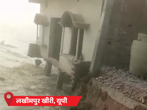 यूपी के लखीमपुर में 5 मकान शारदा नदी में समाए:दक्षिणी राजस्थान में बारिश जारी; दिल्ली में इस सीजन 35% ज्यादा पानी गिरा