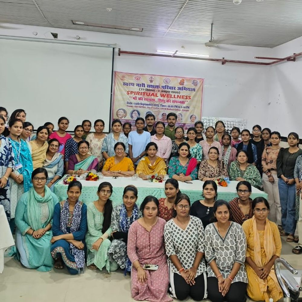 आध्यात्मिक स्वास्थ्य से सशक्त होगा परिवार, जीएसवीएम में विशेष सत्र:“माँ की साधना, शिशु की सम्पन्नता” विषय पर 100 नर्सिंग छात्र-छात्राओं ने लिया लाभ