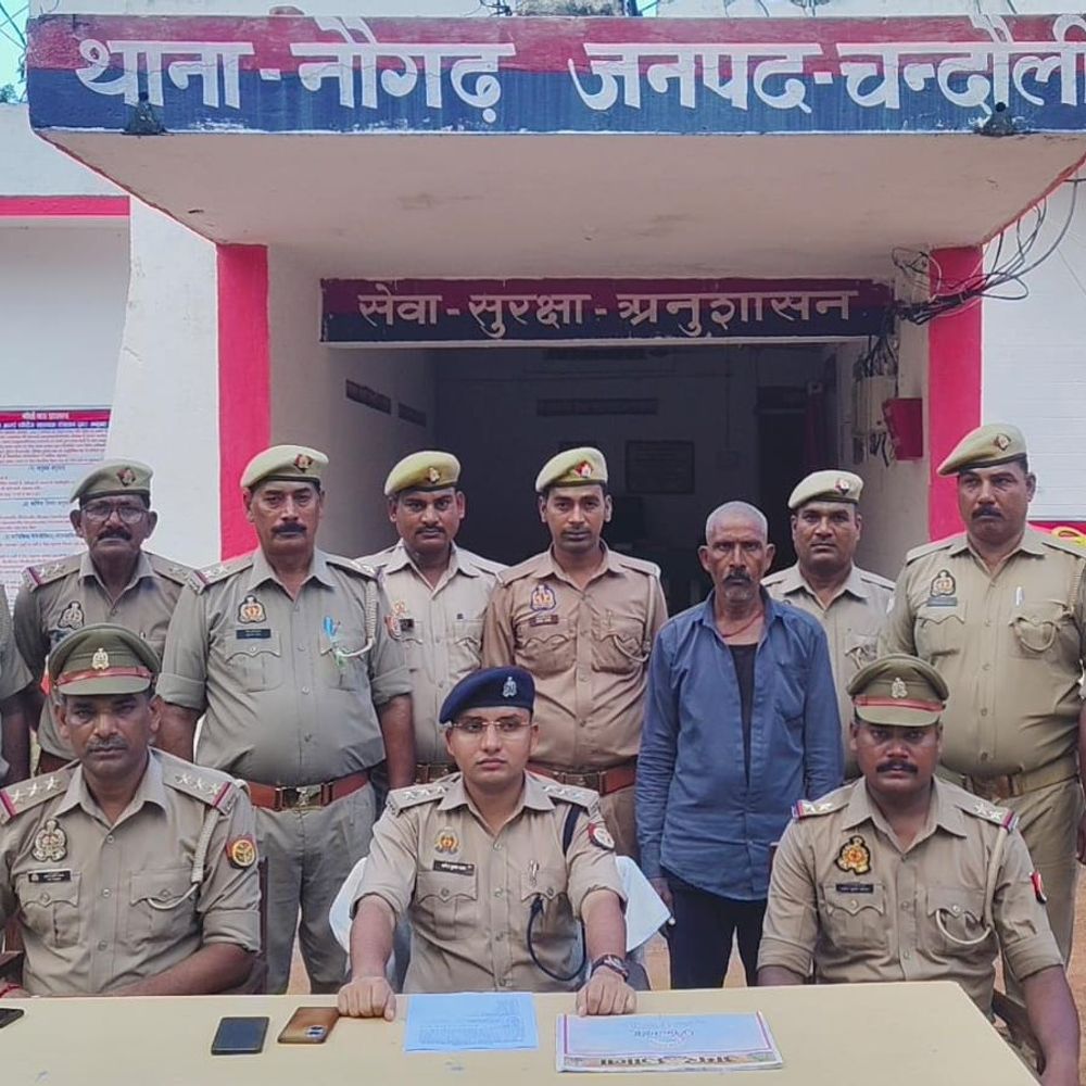 169 गोवंश के साथ मिर्जापुर का तस्कर गिरफ्तार:चंदौली पुलिस ने 4 की घेराबंदी की, एक को ही पकड़ सकी