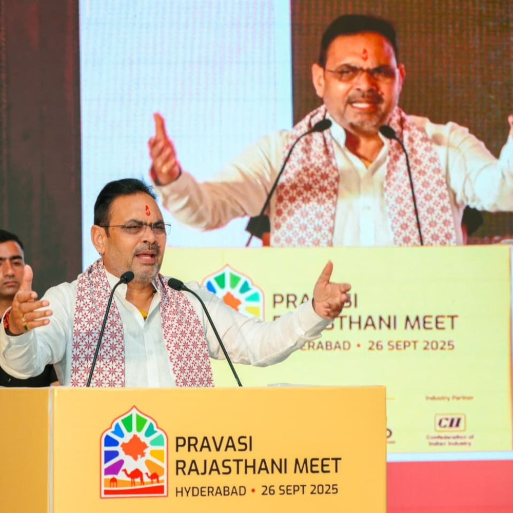 सीएम भजनलाल ने कहा-राजस्थान में पानी-बिजली की कमी नहीं होगी:प्रवासी राजस्थानियों के लिए अलग विभाग बनेगा, 2026 में किसानों को दिन में बिजली मिलेगी