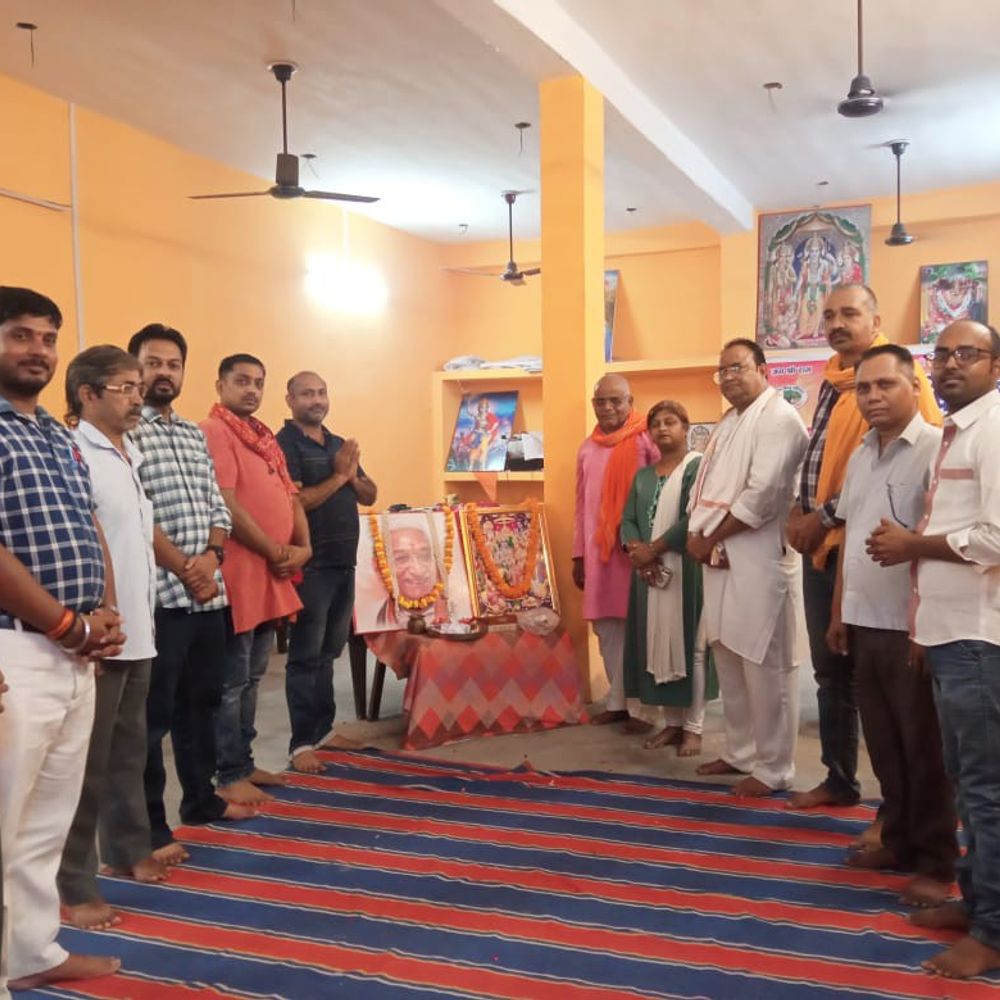 विहिप-बजरंग दल ने अशोक सिंघल की मनाई जयंती:रामजन्म भूमि आंदोलन में निभाई विशेष भूमिका