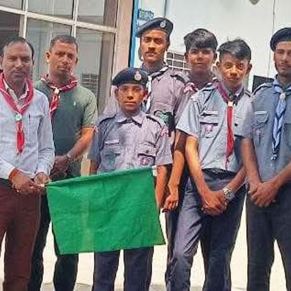 कोटपूतली से स्काउट दल सेवाकार्य के लिये सरुण्ड रवाना:श्री दुर्गा माता मंदिर सरुण्ड मेले में संभालेगें व्यवस्थाएं