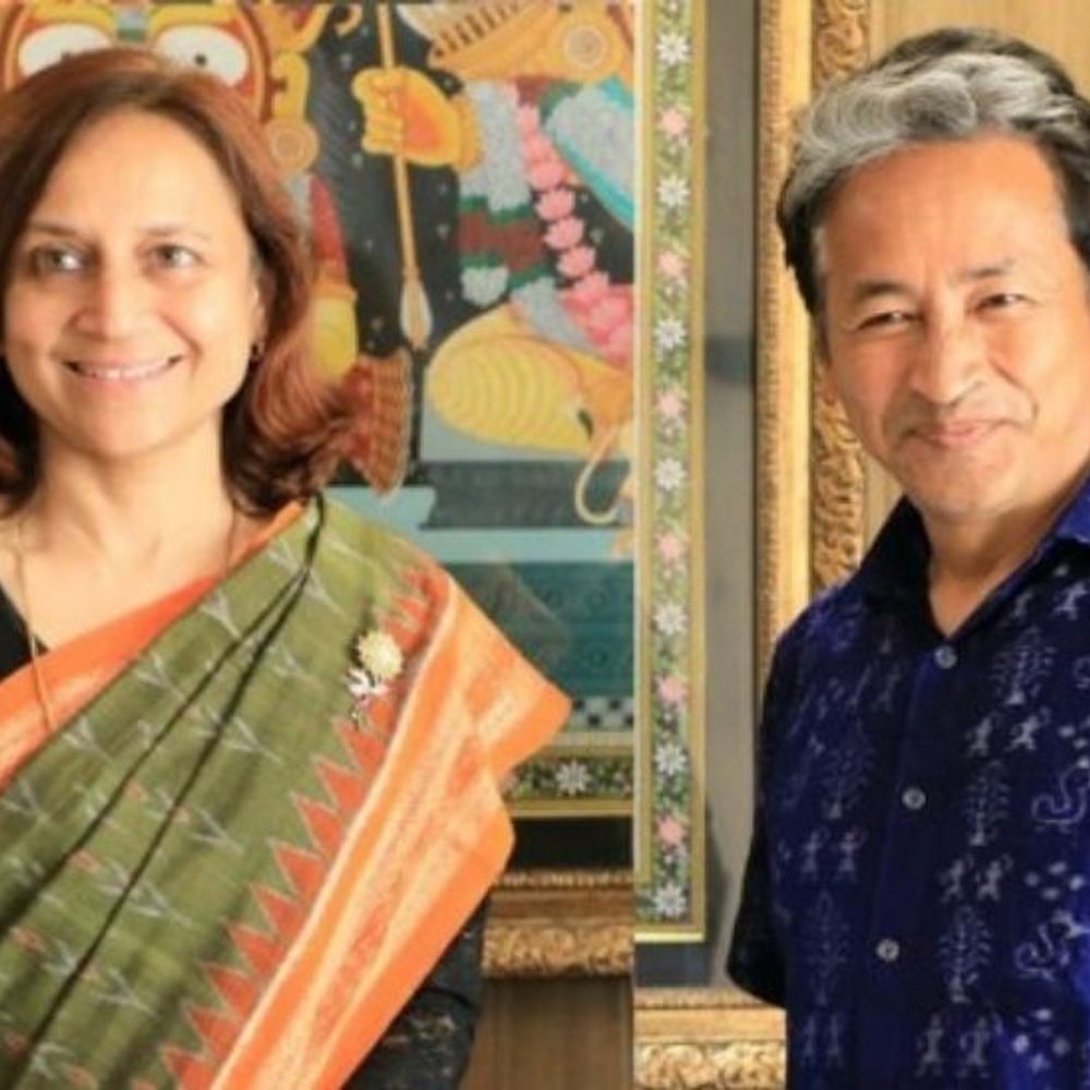 सोनम वागंचुक की पत्नी बोलीं- हिंसा के लिए CRPF जिम्मेदार:पाकिस्तान से जुड़े होने के आरोपों का किया खंडन, कहा- कानूनी कार्रवाई करेंगी