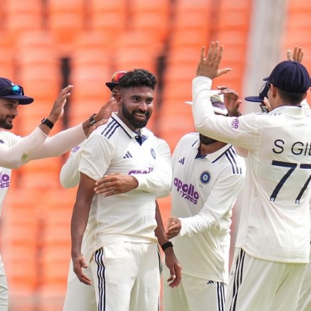 अहमदाबाद टेस्ट- वेस्टइंडीज के 6 बल्लेबाज आउट:सिराज को चौथा विकेट, कप्तान रोस्टन चेज पवेलियन लौटे; स्कोर 134/6