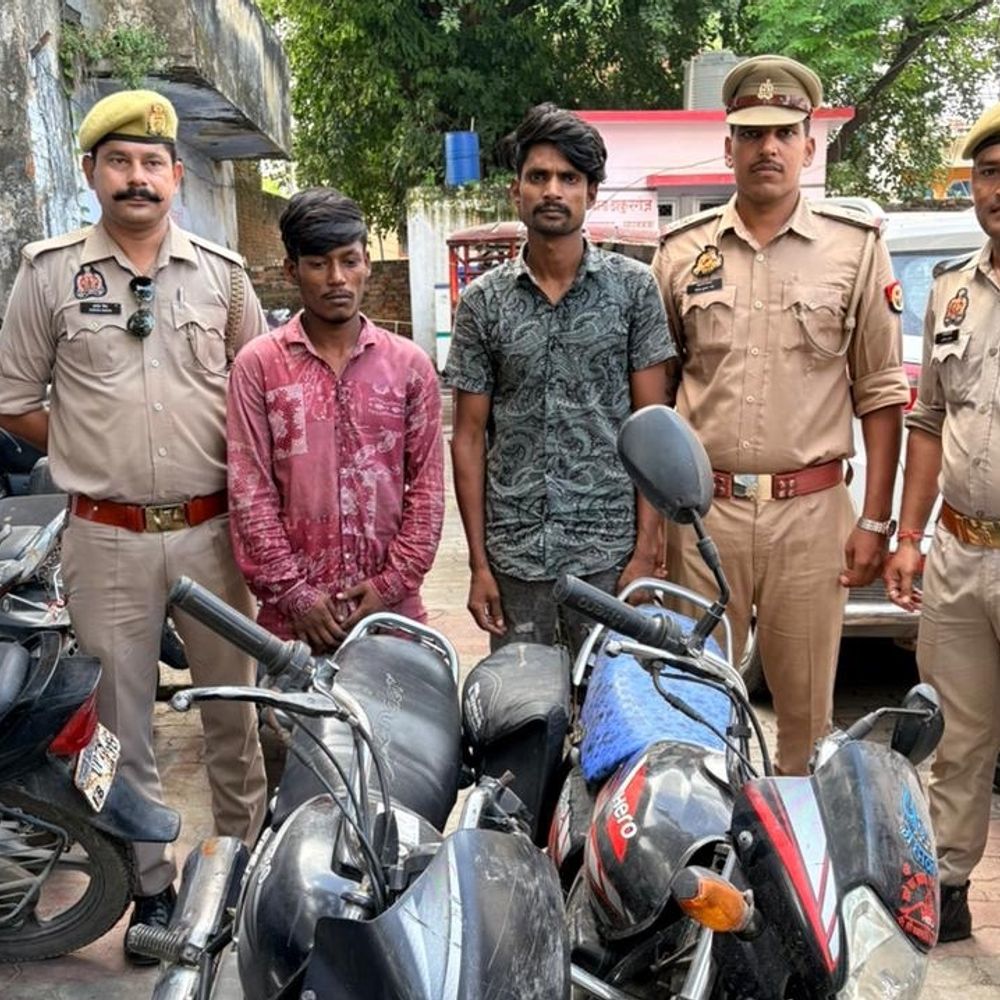 रेकी करने के बाद ले उड़ता था बाइक:लखनऊ में दो शातिर चोर को पुलिस ने पकड़ा