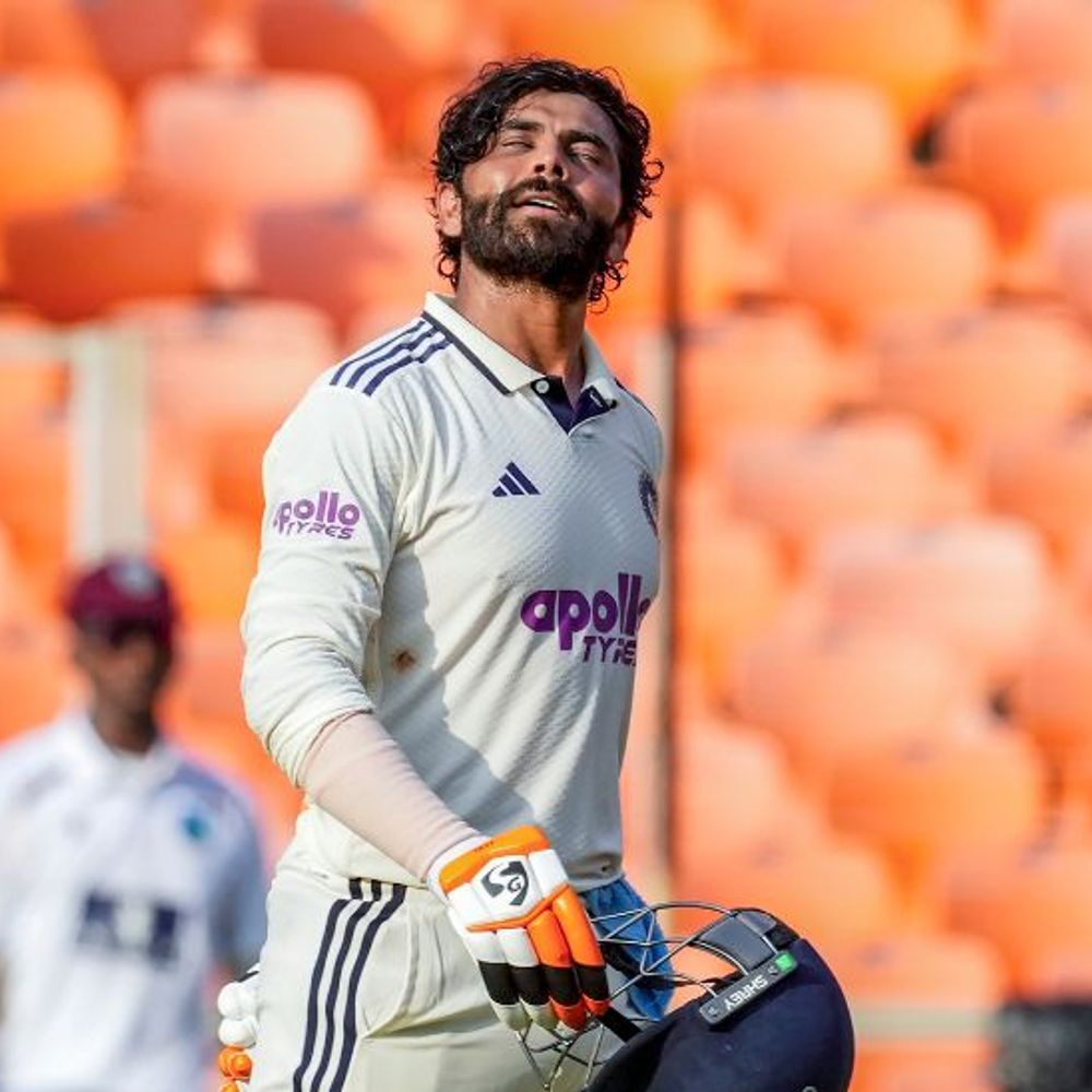 अहमदाबाद टेस्ट- भारत ने पहली पारी 448/5 पर घोषित की:जडेजा, राहुल और जुरेल ने सेंचुरी लगाई, वेस्टइंडीज की दूसरी पारी शुरू