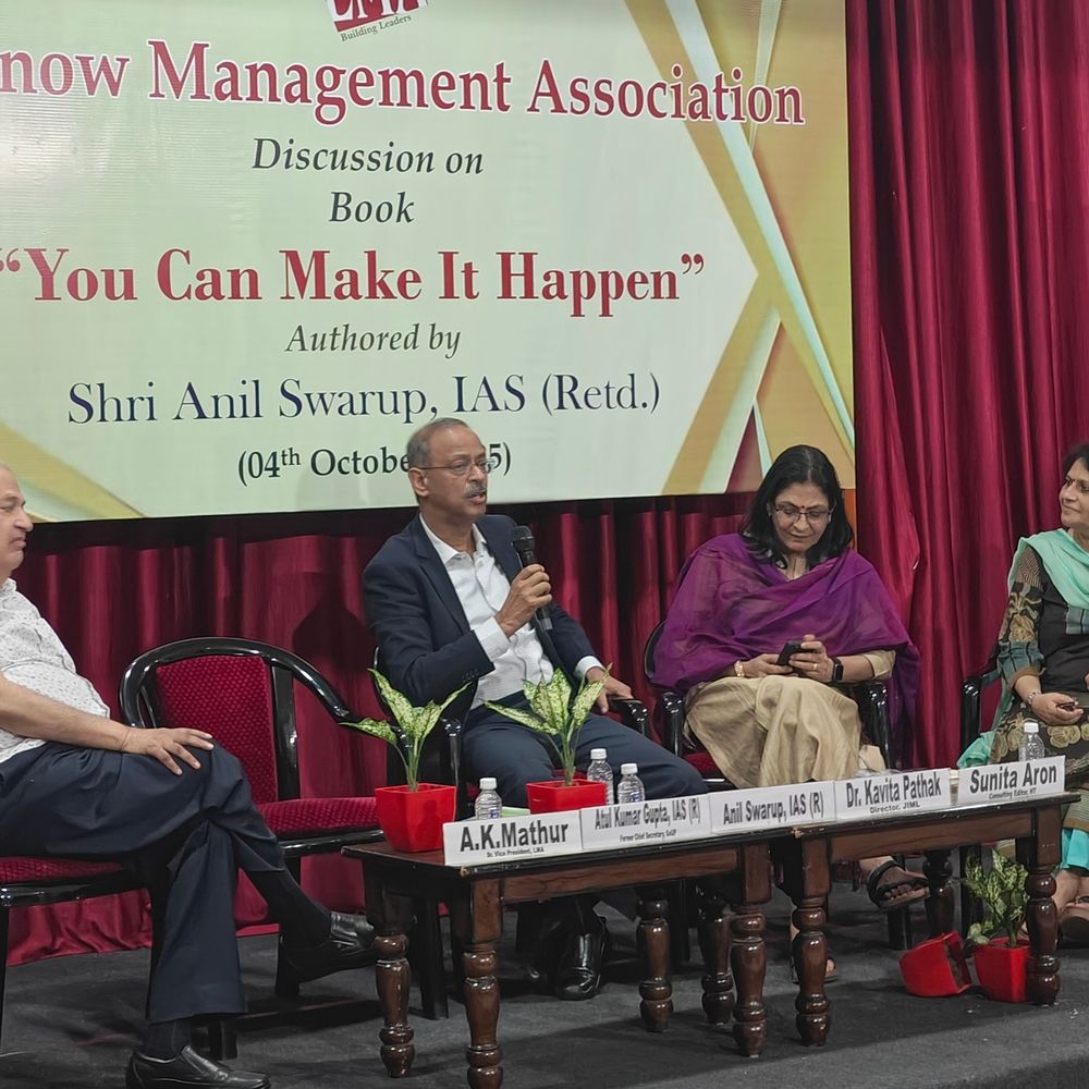 LMA ने अनिल स्वरूप की पुस्तक पर चर्चा की:पूर्व IAS अधिकारी ने 'यू कैन मेक इट हैपन' पर अनुभव साझा किए