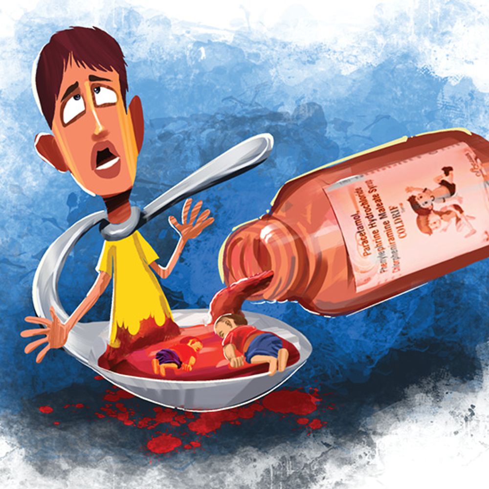 तमिलनाडु के बाद एमपी में भी कोल्ड्रिफ कफ सिरप बैन:इसी से हुई थी 9 बच्चों की मौत; राजस्थान में ड्रग्स कंट्रोलर सस्पेंड