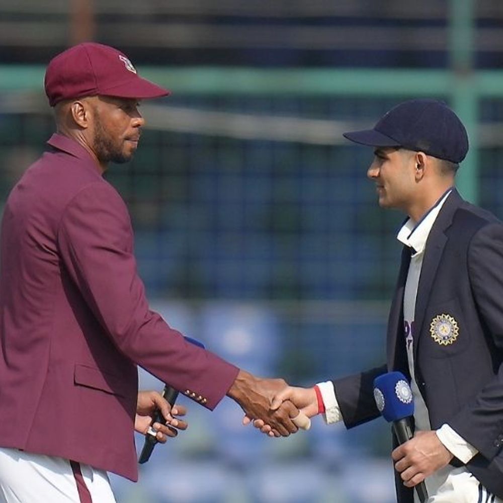 दिल्ली टेस्ट- पहली पारी में भारत का स्कोर 14/0:जायसवाल और केएल राहुल ओपन कर रहे, विंडीज टीम काली पट्टी बांधकर उतरी