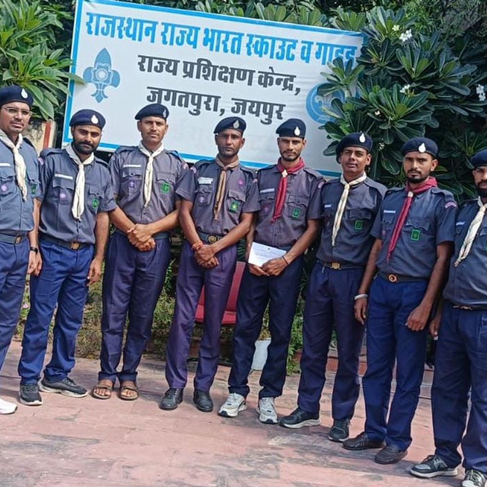 कोटपूतली के सात स्काउट मास्टरों ने लिया प्रशिक्षण:जयपुर में आयोजित स्काउट मास्टर बेसिक कोर्स में हुए प्रशिक्षित