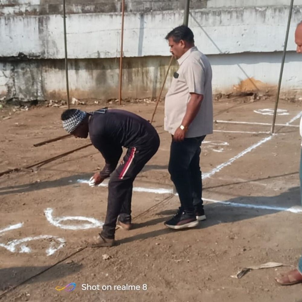 नर्मदापुरम में गुप्ता ग्राउंड में पटाखा दुकान लगना शुरू:115 दुकानों का लेआउट डाला, सुरक्षा की दृष्टि से लगेंगे सीसीटीवी कैमरे