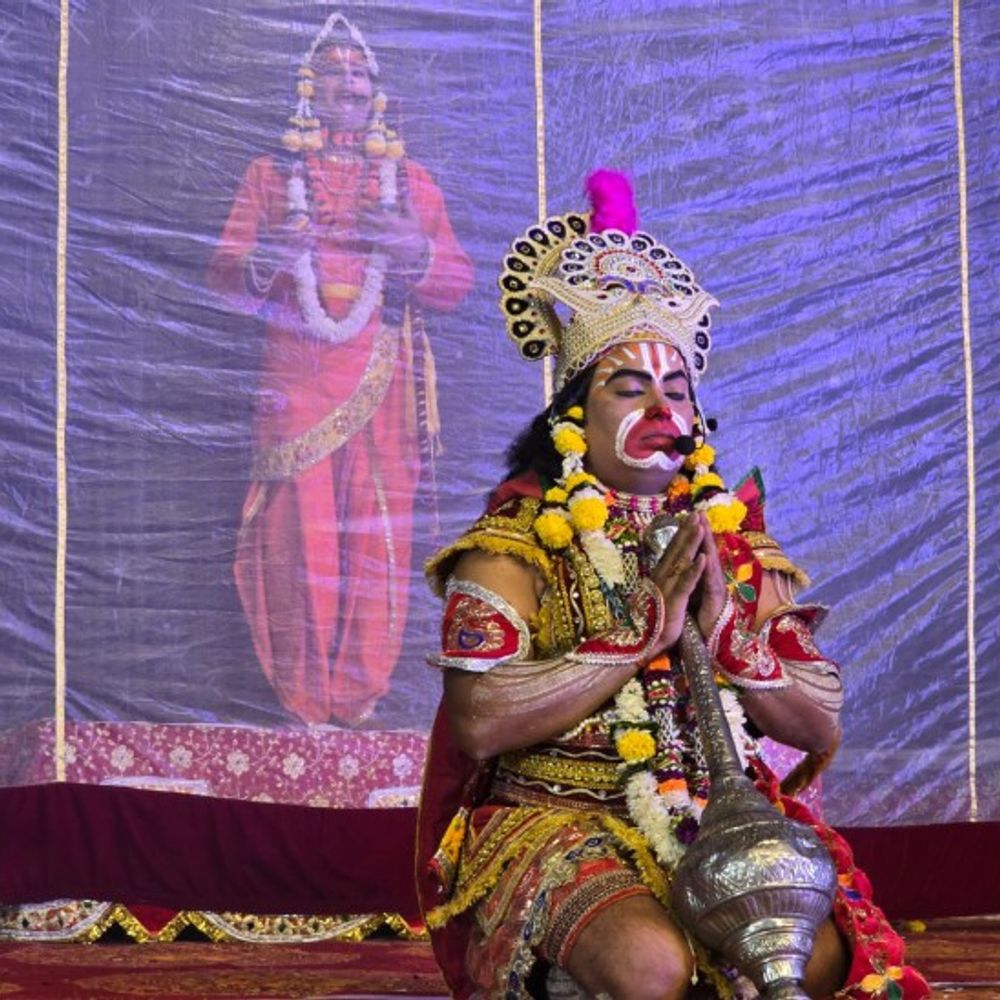 वृंदावन रामलीला का 9 वां दिन:भगवान राम ने किया बाली का वध, हनुमान जी ने की जलाई लंका