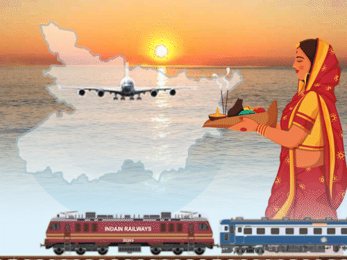 छठ पर घर लौटना हुआ मुश्किल, जानें क्या हैं ऑप्शन:36 हजार तक पहुंचा पटना के लिए विमान किराया, ट्रेनें फुल और बसों में भारी भीड़