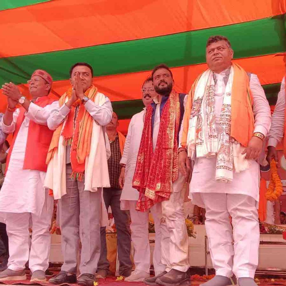 लालू परिवार जल्द जेल जाएगा-प्रमोद सावंत:मोतिहारी के ढाका में गोवा के CM बोले-नौकरी के बदले जमीन लेते थे