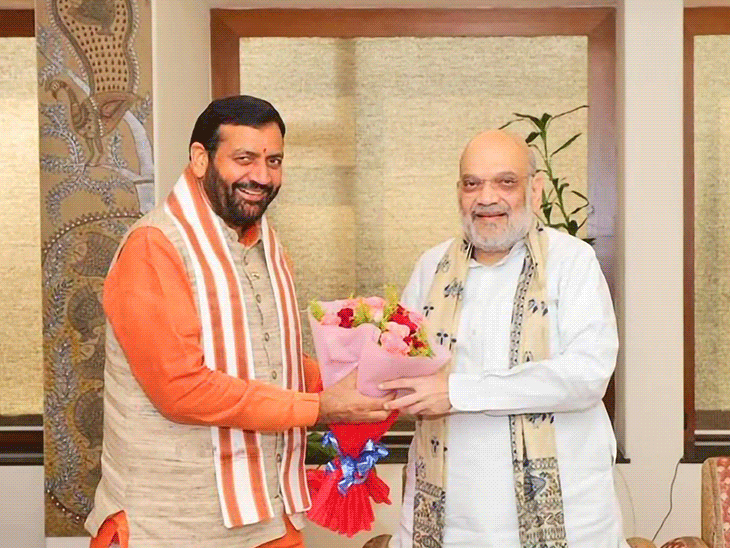 हरियाणा सीएम की बिहार में शाह से मीटिंग:कई मुद्दों पर चर्चा; नायब सैनी ने एक साल का लेखा-जोखा रखा, चुनाव प्रचार किया