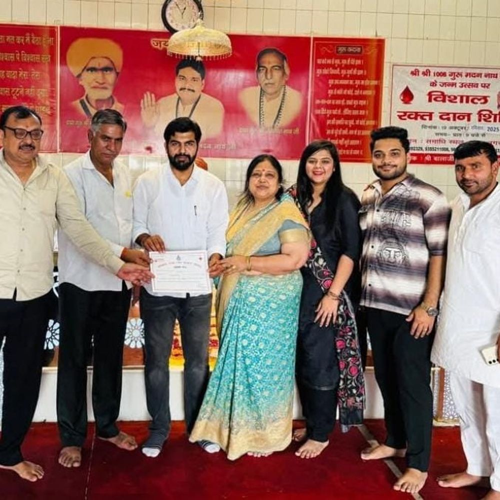 हांसी में 62 यूनिट रक्त एकत्रित:  गुरु मदननाथ जयंती पर सातवां ब्लड डोनेशन कैंप, रक्तदाताओं को किया गया सम्मानित – Hansi News