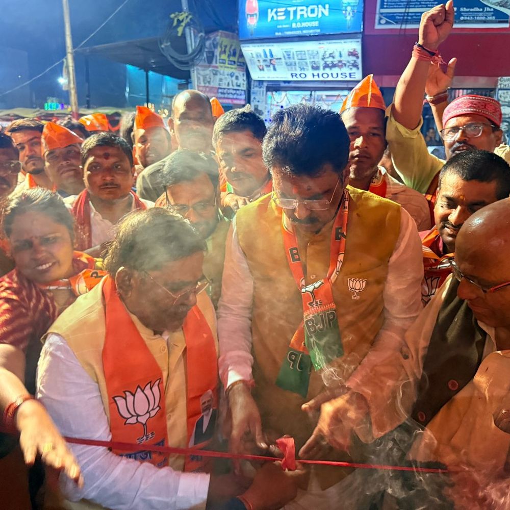 मंत्री ने चुनावी कार्यालय का उद्घाटन किया:दरभंगा में संजय सरावगी बोले-10 में 10 सीटें इस बार जीतेंगे, एनडीए पांडव की तरह मजबूत