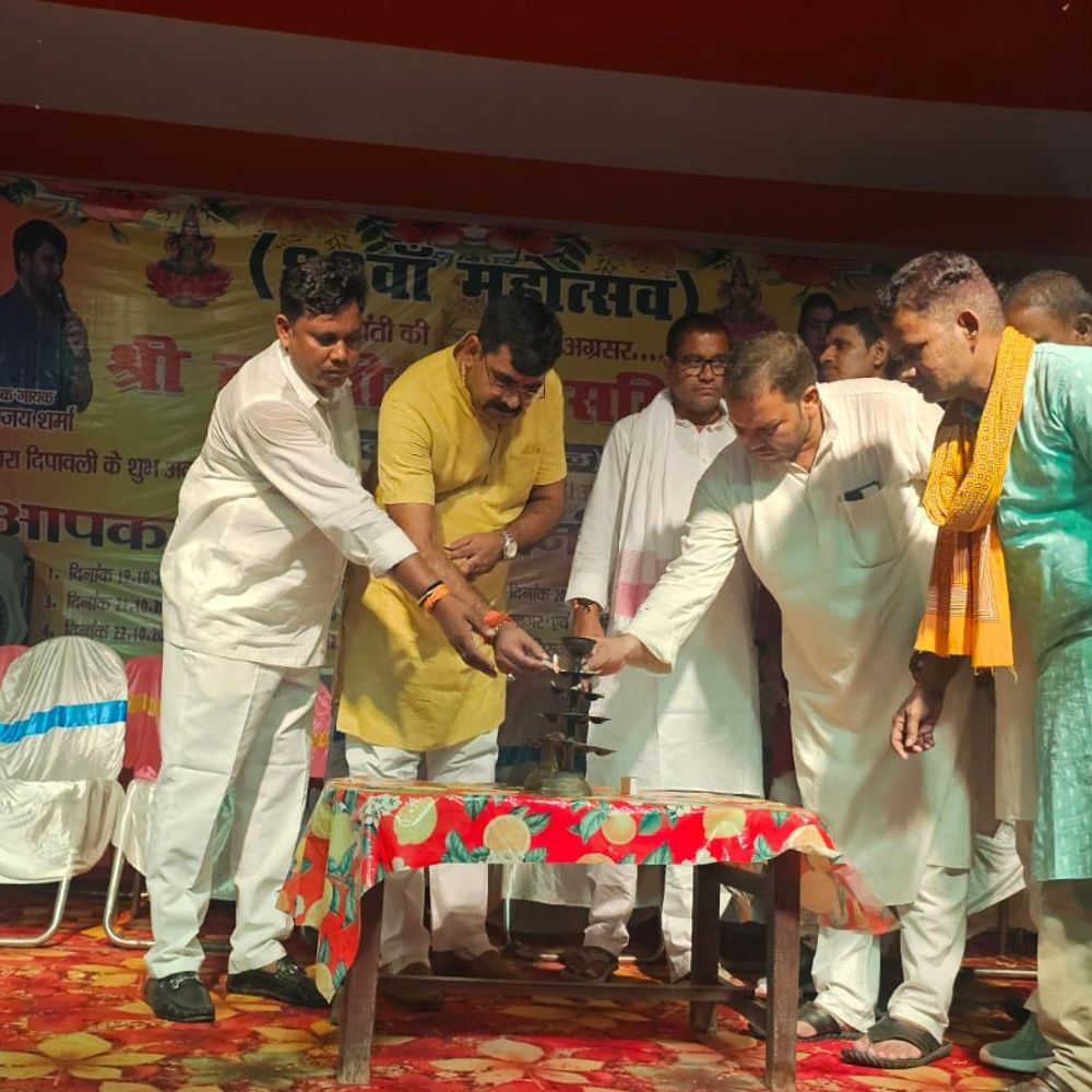 बेलसार में दीपावली के 63वें महोत्सव पर सांस्कृतिक कार्यक्रम:लोक कलाकारों ने दी मनमोहक प्रस्तुति, श्रद्धालुओं ने लिया आनंद