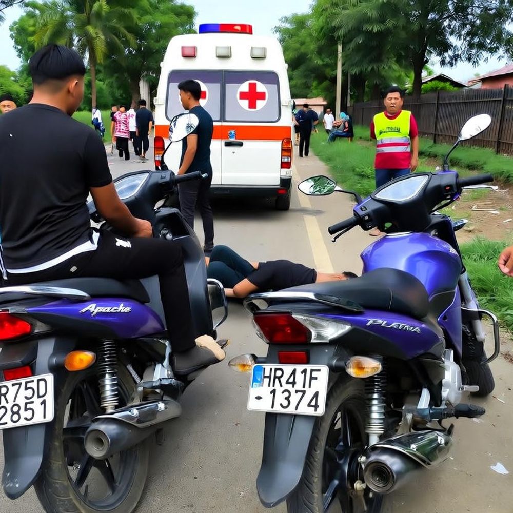 कुरुक्षेत्र में बेडसीट बेचने वाले की एक्सीडेंट में मौत:  आगे चल रही बाइक से टकराई अपाचे, बेटे को भी लगी चोट, करनाल के रहने वाले – Kurukshetra News