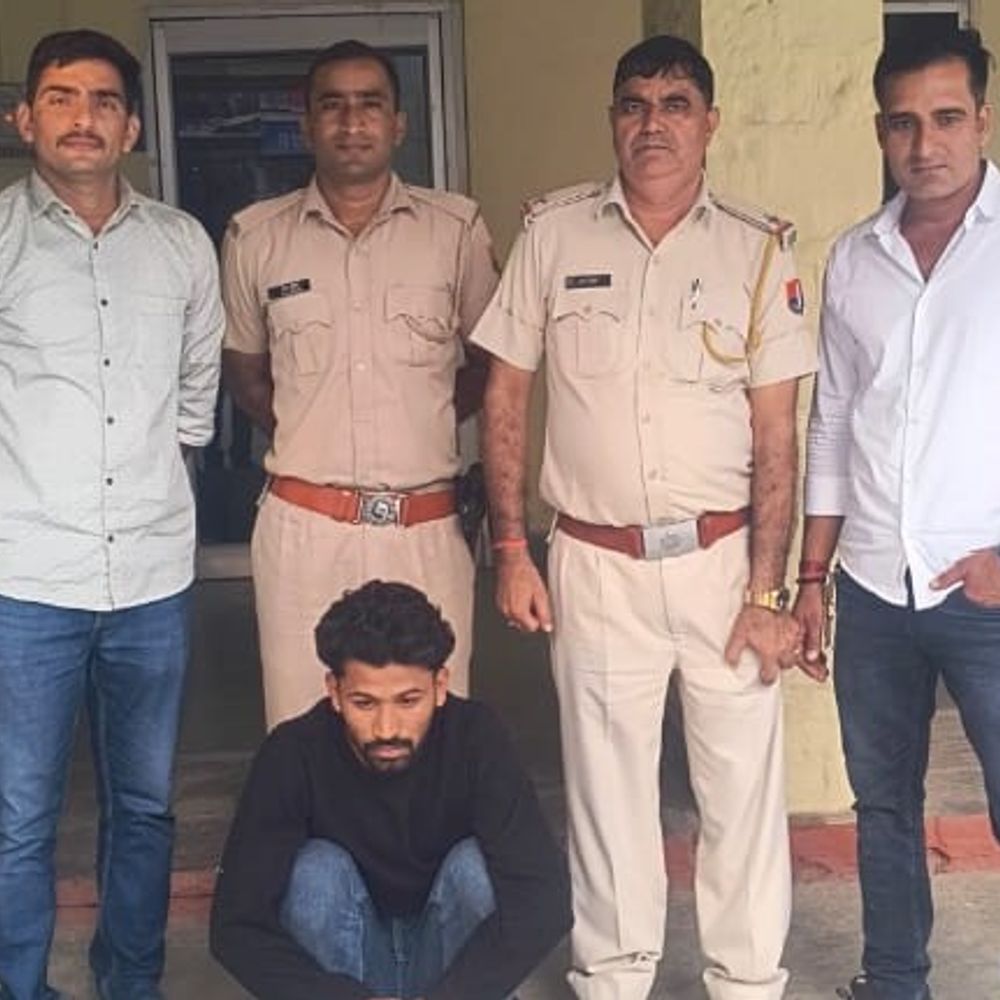 गांजे के साथ युवक को पकड़ा:तालेड़ा थाना पुलिस ने सांवलपुरा नहर के पास कच्चे रास्ते से दबोचा