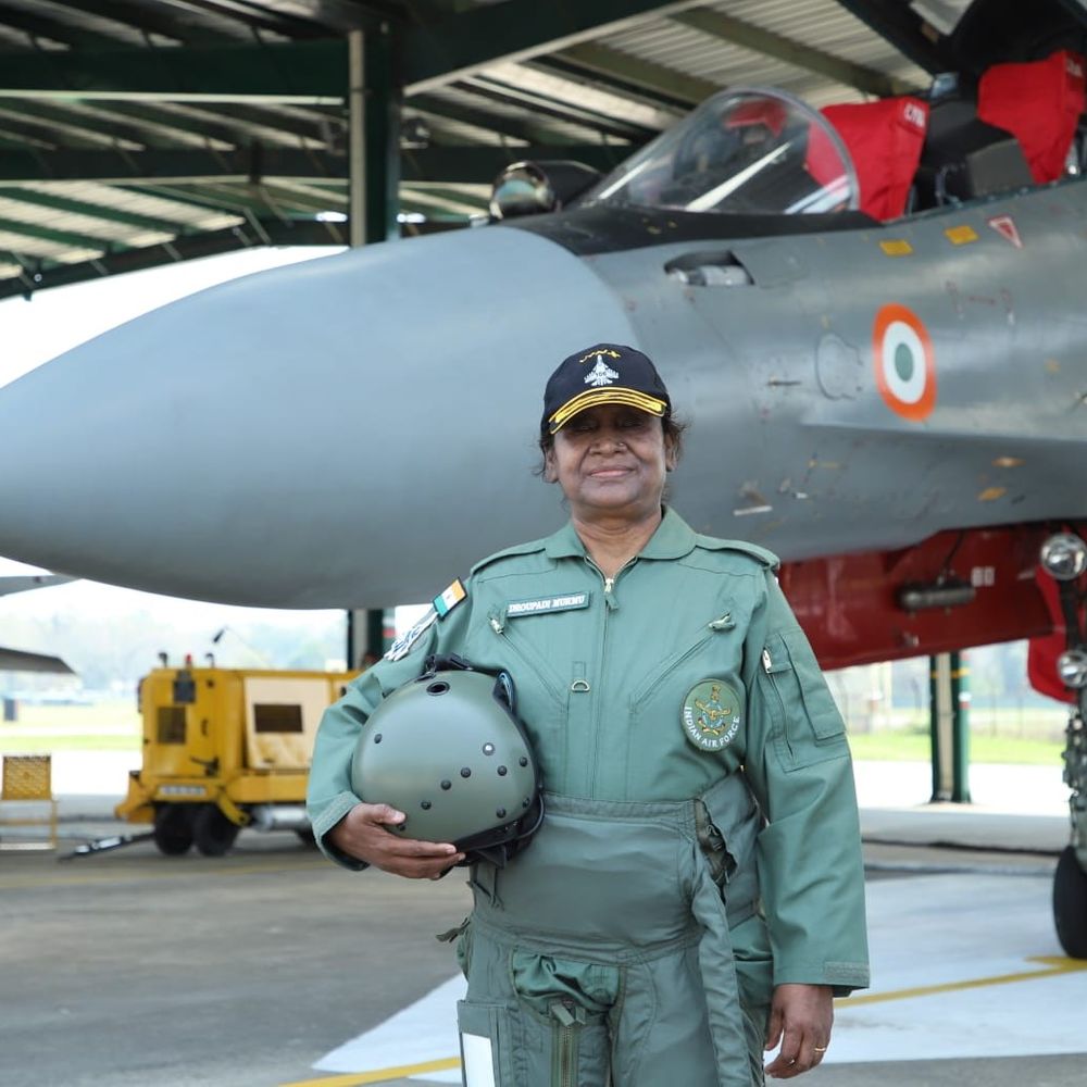 अंबाला में आज राफेल में उड़ान भरेंगी राष्ट्रपति मुर्मू:विशेष विमान से एयरफोर्स स्टेशन पहुंचेंगी, 3 घंटे रुकेंगी; इलाका नो ड्रोन जोन घोषित किया